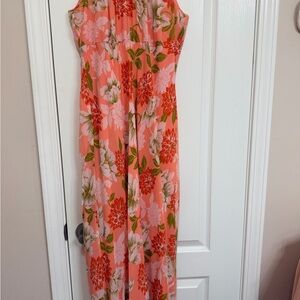 Chadwicks Silk Dress in Coral